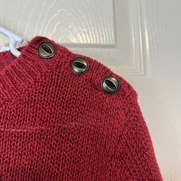 Ralph Lauren Jeans Company Pullover Linen Cotton Blend Sweater Size XL Red - Picture 3 of 7